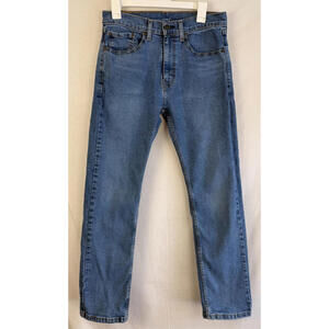 Levis 506 Jeans Mens 31x30 Denim Blue Comfort Straight Leg Classic Mid Wash